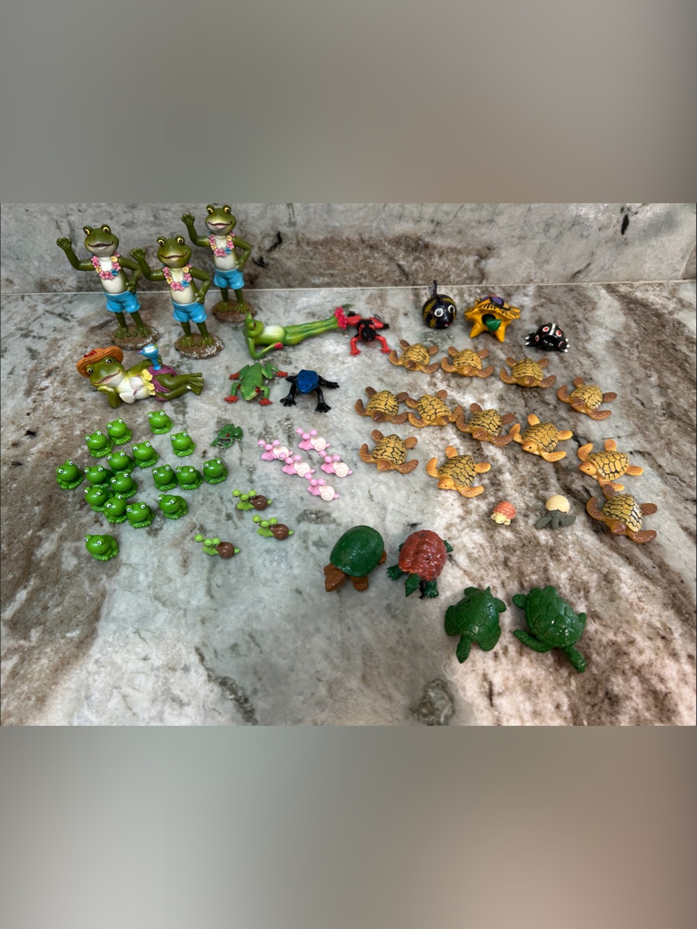 Fairy Garden Assorted Snails, Frogs & Turtles Figures